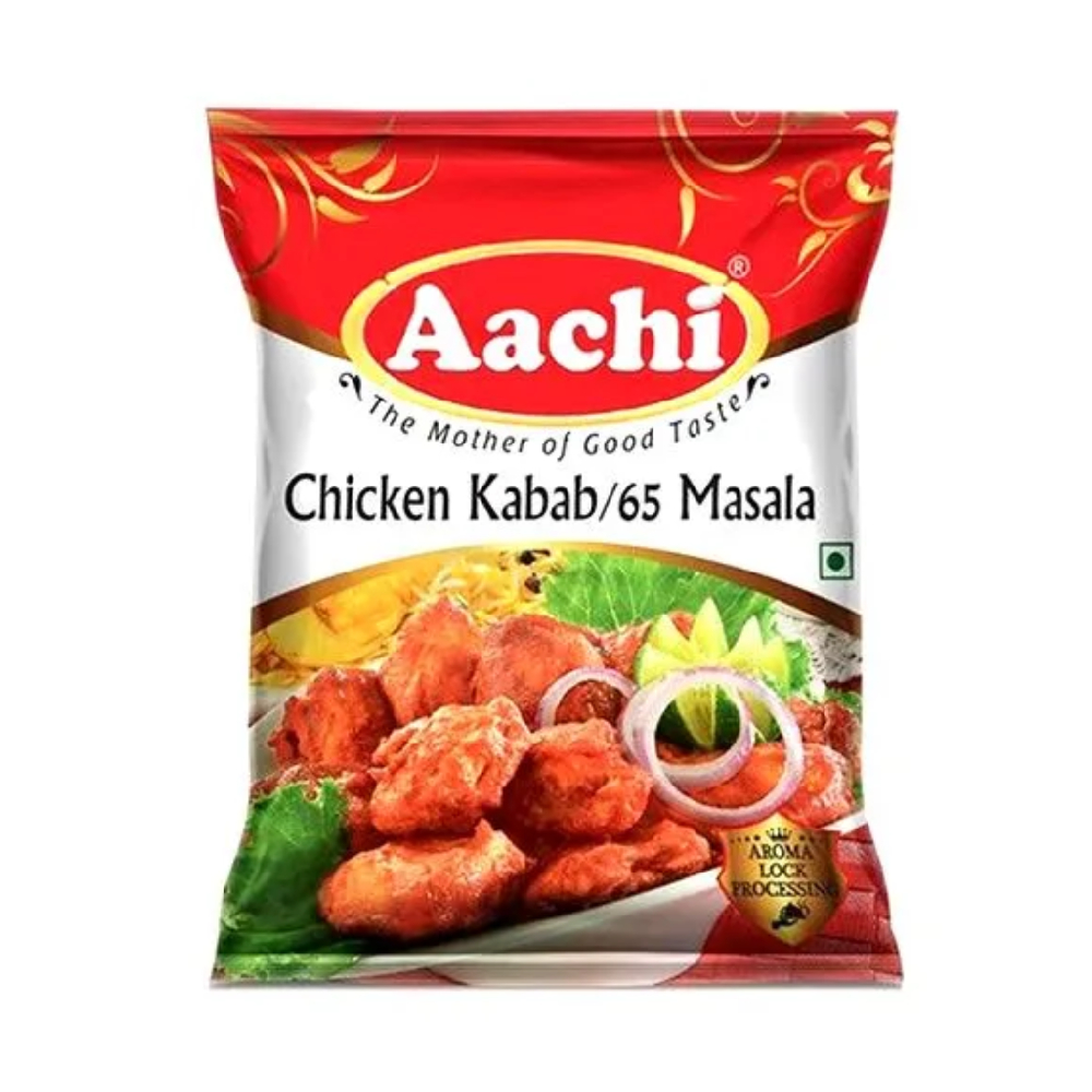 AACHI 65CHICKEN KABAB MASALA50GM – Desi Mart